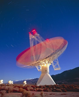 Cosmic microwave telescope, Owens Valley, Calif Cosmic microwave telescope, Owens Valley, Calif