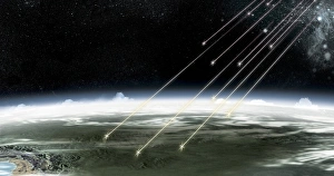 Subatomic Particles Prints: Cosmic rays, artwork