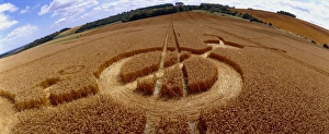 Crop formation, Cheesefoot, Hampshire Crop formation, Cheesefoot, Hampshire