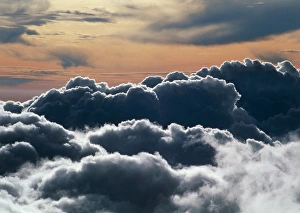 Cumulus cloud tops from Haleakala volcano Cumulus cloud tops from Haleakala volcano