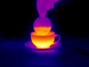 Cup of tea, thermogram Cup of tea, thermogram