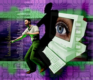 High Tech Communications Prints: Cyberstalking