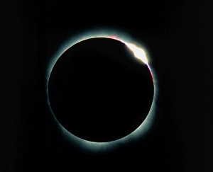 The diamond ring effect during a solar eclipse The diamond ring effect during a solar eclipse