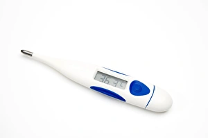 Digital Thermometer Print: Normal Human Body Temperature Reading