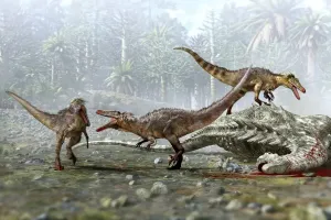 Austroraptor Dinosaur Scavenging Print