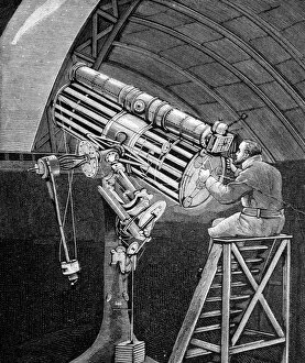 Amateur Astronomer Collection: Draper observing the Great Comet of 1881 C017 / 6824