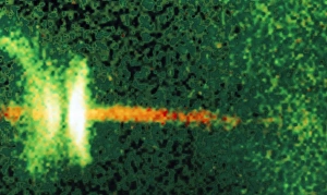 Dust disc and jet around young star, HH-30 Dust disc and jet around young star, HH-30