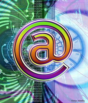 At Sign Symbol Prints: E-mail symbol
