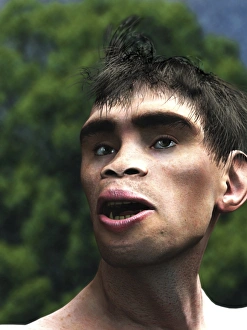 Early Human Evolution Prints: Early human, artwork