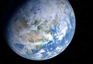 Earth from Space Print, Day-Night Terminus