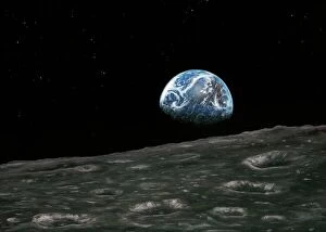 Rocky Collection: Earthrise photograph, artwork