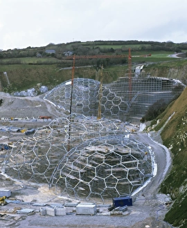 Nature Reserves UK Prints: Eden Project construction