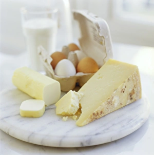 Protein Rich Foods List Prints: Eggs and cheese