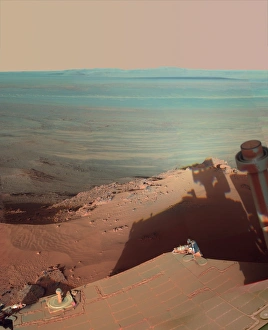 Endeavour Crater, Mars, rover photograph Endeavour Crater, Mars, rover photograph