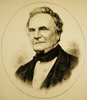 Engraving of Charles Babbage, 1792-1871 Engraving of Charles Babbage, 1792-1871