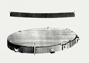 Engraving of the mirror from Herschels telescope Engraving of the mirror from Herschels telescope