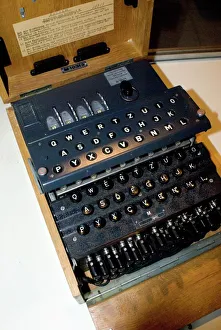 Prints of Four-rotor Enigma encoder used by Germany in World War II to send coded messages World War I Prints: Four-Rotor Enigma Encoder Print