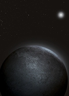 Eris Print: Computer artwork of the dwarf planet