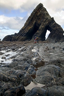 Eroded Devonian slate Print
