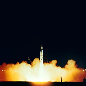 Van Allen Radiation Belt Discovery Prints: Explorer 1 launch