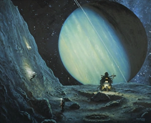 Planetary Science Images Prints: Exploring cliffs on Uranian moon Miranda