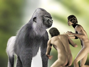 Prehistoric Mammals Prints: Extinct giant gorilla