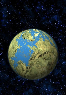 Earth-like Extrasolar Planet Print