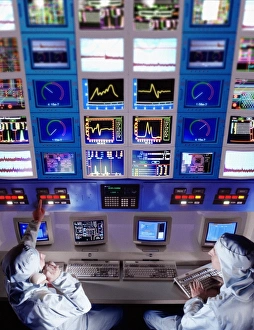 Automated Production Line Prints: Factory control room