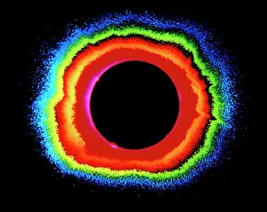 False-colour photo of total solar eclipse, 1979 False-colour photo of total solar eclipse, 1979