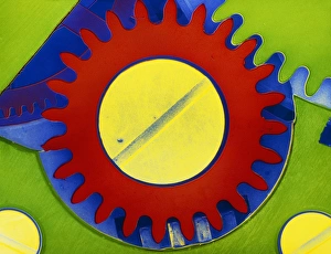 False-colour SEM of the crown wheel of a False-colour SEM of the crown wheel of a