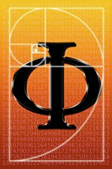 Prints of Fibonacci spiral and Phi, computer artwork. The constant Phi, written to 866 decimal places, is calculated as (1 + square root of five, divided by 2) Images Dated 2003 February: Fibonacci spiral and Phi Print