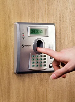 Images Dated 2006: Finger Print scanned by a door access device