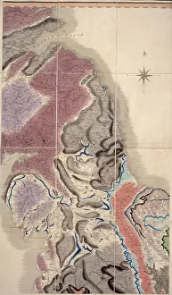 First geological map of Britain, 1815 C016/5683 First geological map of Britain, 1815 C016/5683