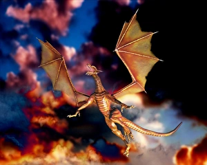 Images Dated 20th September 2005: Flying Dragon Computer Art Print