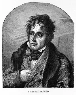 Anne Louis Girodet Trioson Collection: Francois de Chateaubriand, French writer