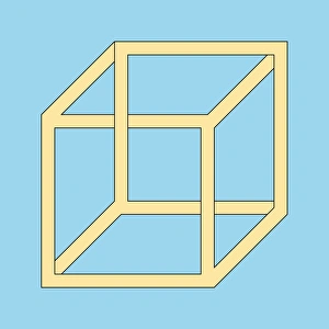 Prints of Freemish crate. This representation of an impossible cube is based upon the standard 2- dimensional depiction of a cube Images Dated 2004 August: Impossible Cube Print