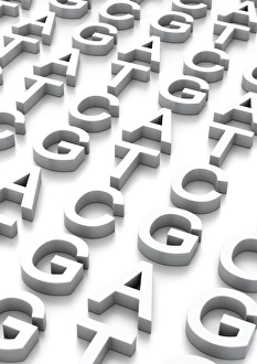 Genetic Code Prints: Genetic sequence, conceptual artwork