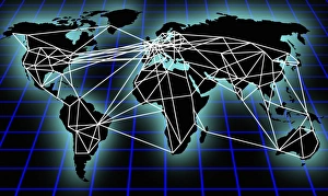 Global Communication Prints: Global communications, artwork