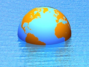Global Warming Concept Prints: Global warming