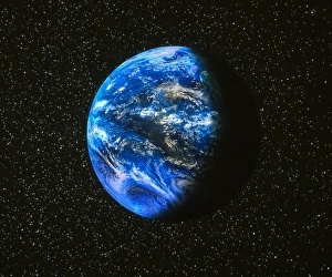GOES satellite image of Earth showing day/night GOES satellite image of Earth showing day/night