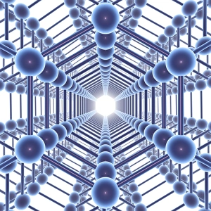 Hexagonal Carbon Lattice Prints: Graphene sheets, artwork