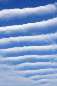 Graphics And Pattern Prints: Altocumulus undulatus cloud formation Print