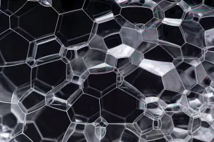Graphics And Pattern Prints: Soap Bubbles Between Glass Print