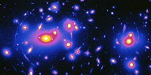Gravitational lensing caused by Abell 2218 cluster Gravitational lensing caused by Abell 2218 cluster