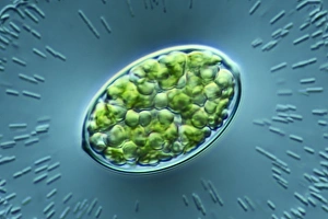 Photosynthesis Process Prints: Green algae, light micrograph C014 / 4670