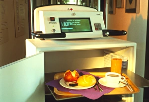 The Helpmate, a robot which serves hospital food The Helpmate, a robot which serves hospital food