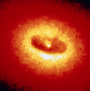 HST image of NGC 4261 core & dust disc HST image of NGC 4261 core & dust disc