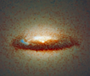 Hubble image of disc and black hole in NGC 7052 Hubble image of disc and black hole in NGC 7052