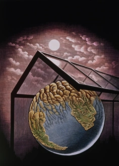 Illustration of the greenhouse effect Illustration of the greenhouse effect