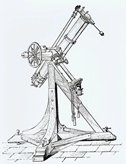 Illustration showing Koenigsberg heliometer Illustration showing Koenigsberg heliometer
